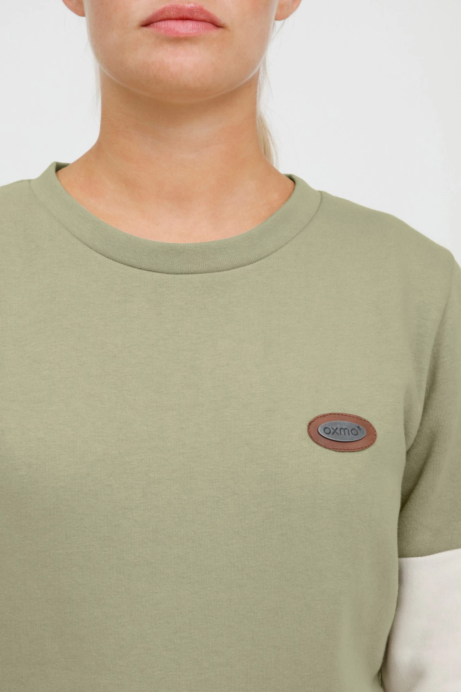 OXMO Sweatshirts Sweatshirt Trine Dames Olijfgroen 7 OXMO Sweatshirts Sweatshirt Trine Dames Olijfgroen - Afbeelding 5