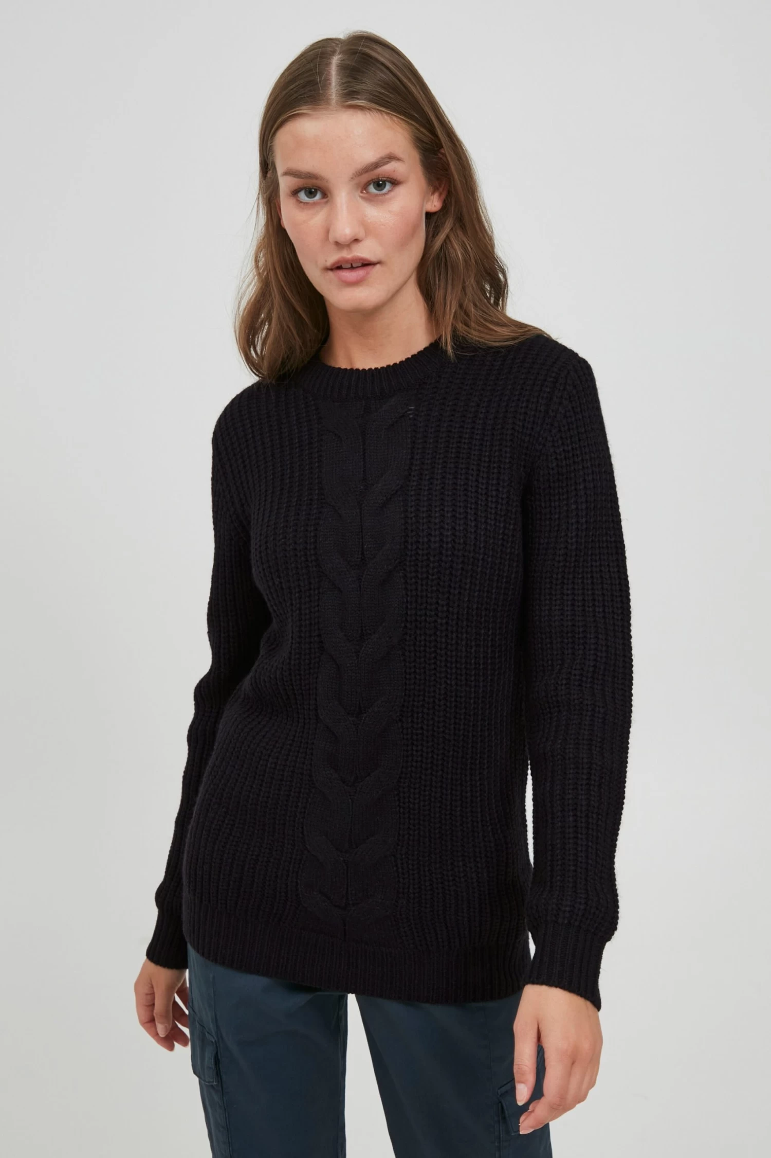 OXMO Fijngebreide Truien Trui Natasja Dames Zwart 4 OXMO Fijngebreide Truien Trui Natasja Dames Zwart - Afbeelding 2