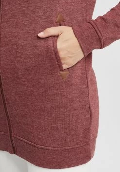 OXMO Sweatvesten Sweatvest Vicky Zip Hood Long Dames Rood -Oxmo Winkel 914e7513d212ccfe18700d4337d45fb7