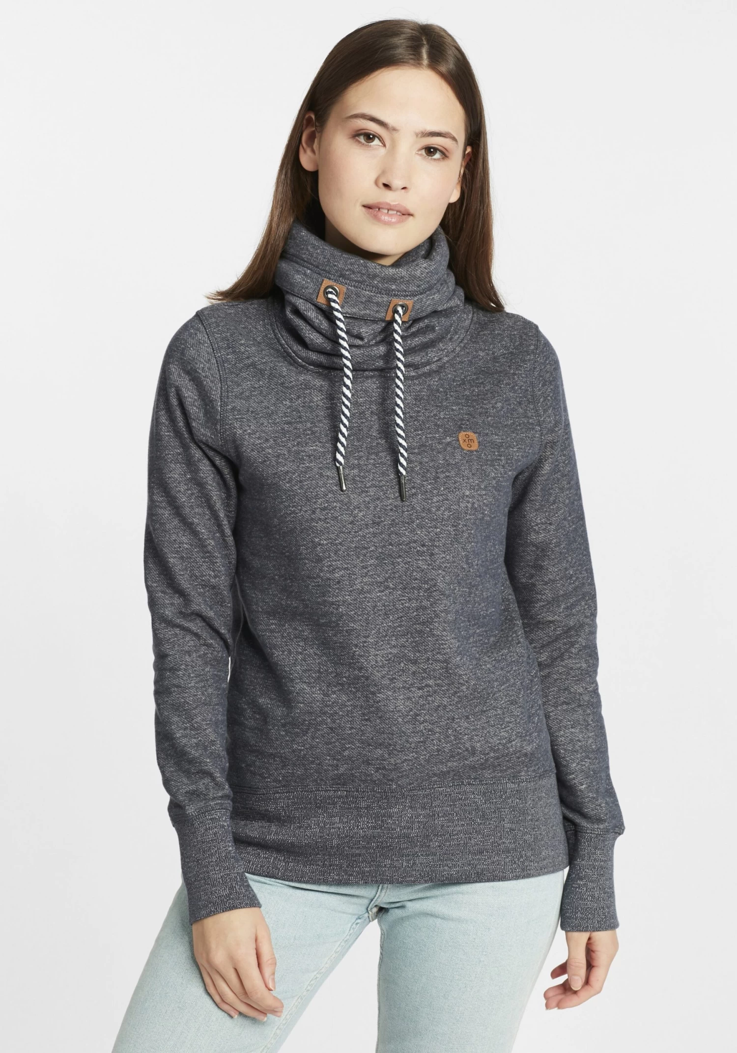 OXMO Sweatshirts Sweatshirt Cecilia Dames Grijs 4 OXMO Sweatshirts Sweatshirt Cecilia Dames Grijs - Afbeelding 2