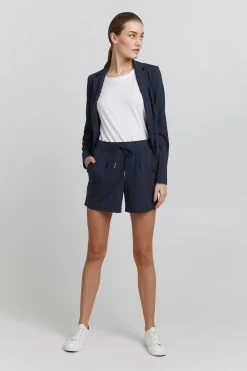 OXMO Shorts Regular Broek Annik Dames Donkerblauw -Oxmo Winkel 936ca69dacef0005b488f1eac870419a