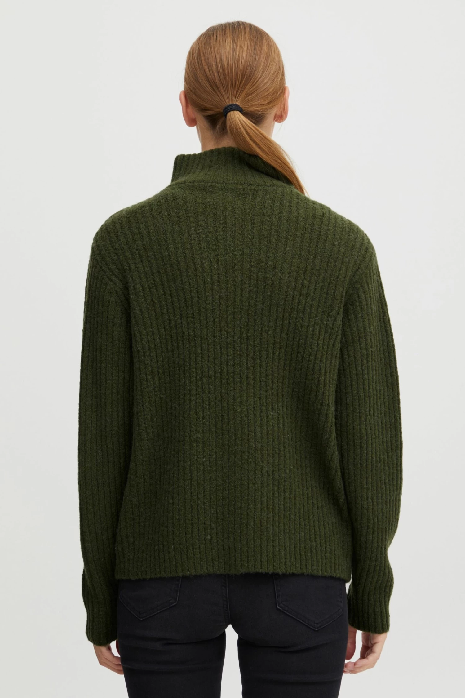 OXMO Truien Trui Saline Dames Groen 5 OXMO Truien Trui Saline Dames Groen - Afbeelding 3