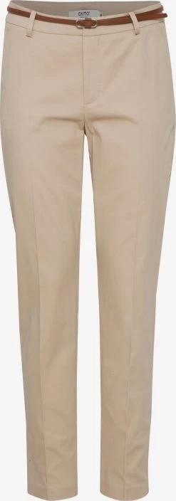 OXMO Pantalons Tapered Broek Dames Beige