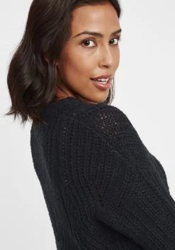 OXMO Fijngebreide Truien Trui Chiara Dames Blauw -Oxmo Winkel 9a51e576241b3fb589998e3345d15c0e