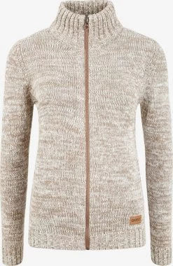 OXMO Vesten Gebreid Vest Phenix Dames Beige