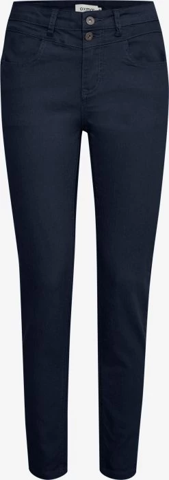 OXMO Straight Regular Jeans Dames Blauw Gemêleerd