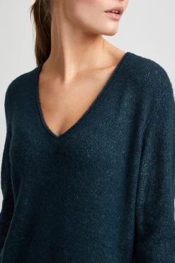 OXMO Gebreide Jurken Gebreide Jurk IDA Dames Donkerblauw -Oxmo Winkel 9dcab69d8db3dff142512a94cb95d6fe