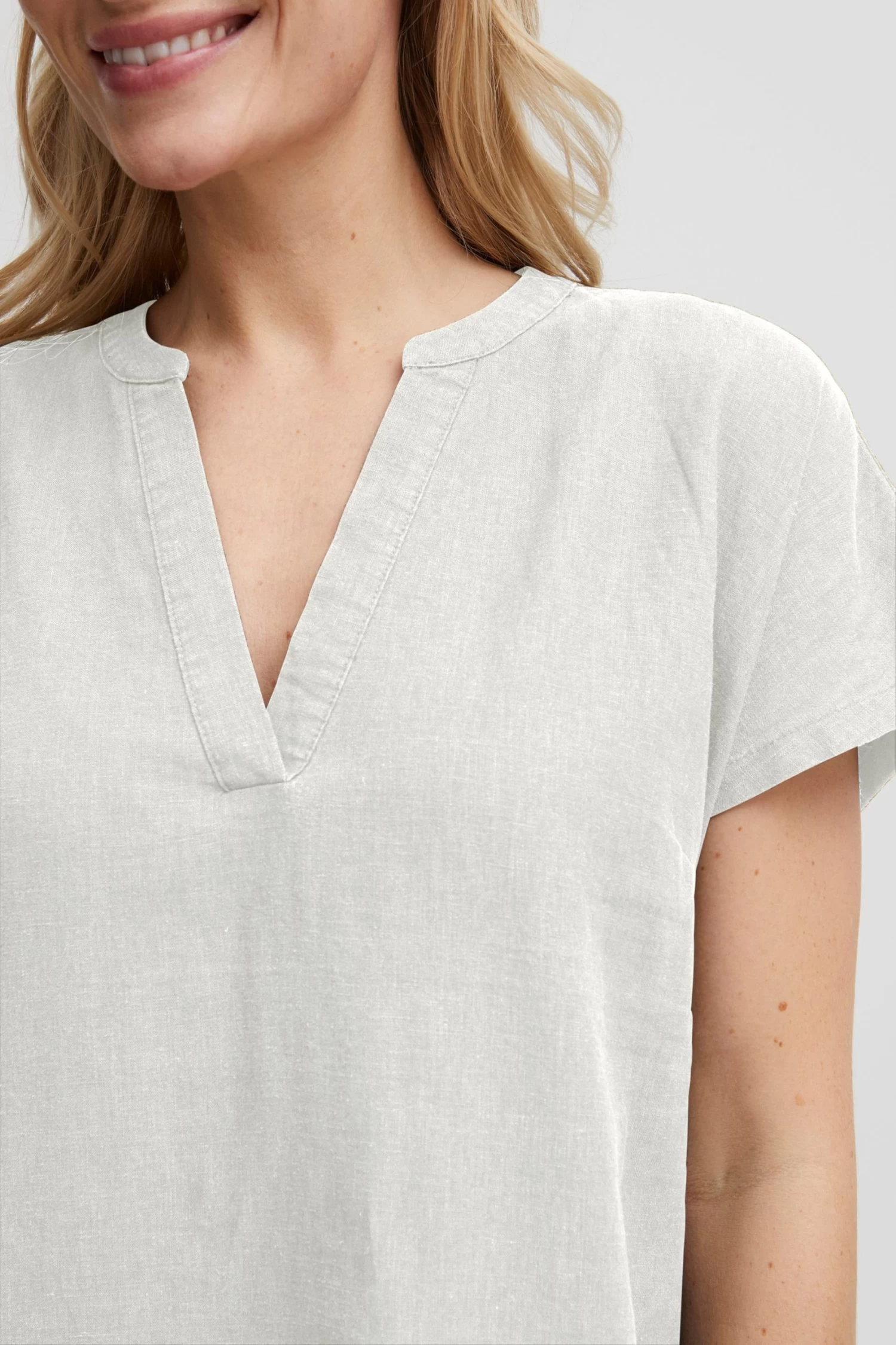 OXMO Mini Jurken Jurk Oxanette Dames Offwhite 8 OXMO Mini Jurken Jurk Oxanette Dames Offwhite - Afbeelding 6