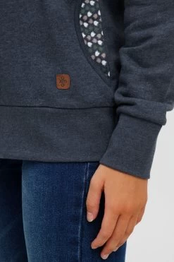 OXMO Hoodies Trui ULRIKA Dames Donkerblauw -Oxmo Winkel a03e13d4a12cf69146c5a04631fd900c