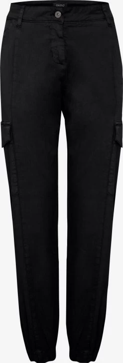 OXMO Cargobroeken Tapered Cargobroek Dames Zwart