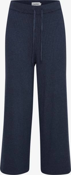 OXMO Pantalons Wide Leg Broek Rie Dames Donkerblauw