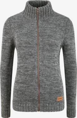 OXMO Vesten Gebreid Vest Dames Grijs