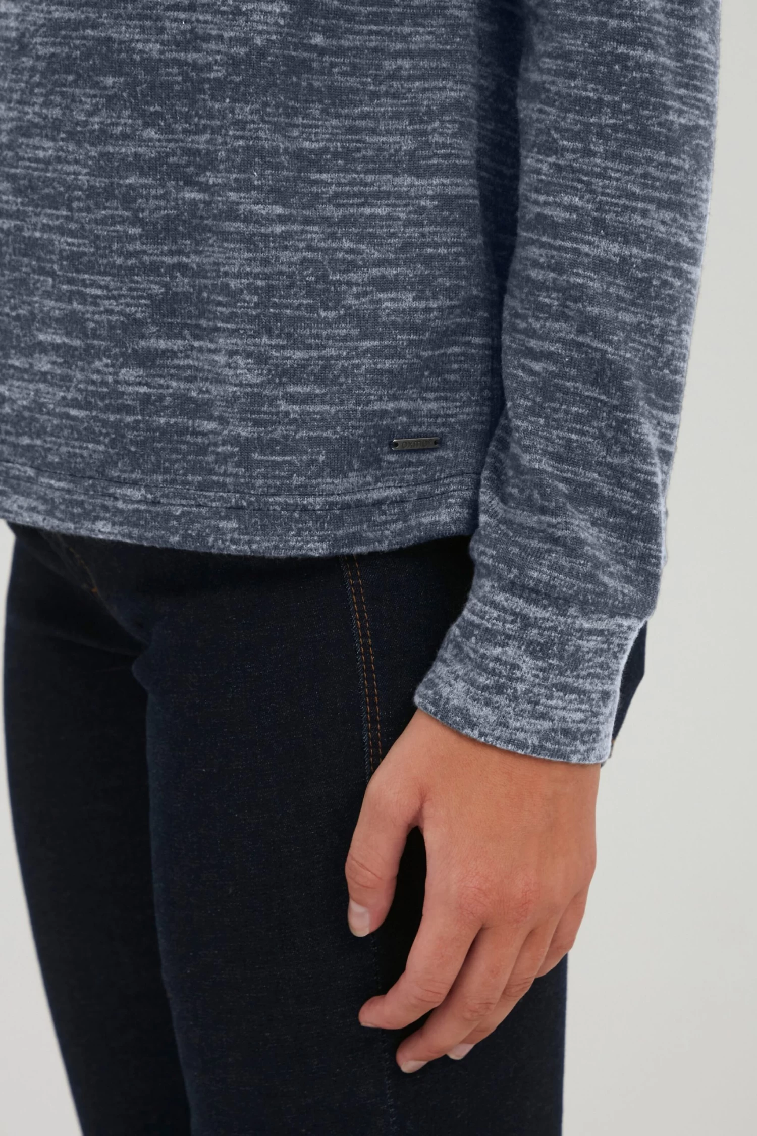 OXMO Sweatshirts Sweatshirt Benta Dames Duifblauw / Donkerblauw 8 OXMO Sweatshirts Sweatshirt Benta Dames Duifblauw / Donkerblauw - Afbeelding 6