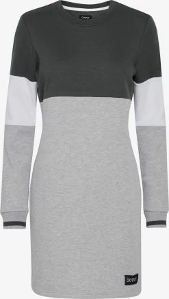 OXMO Mini Jurken Jurk Sweat Dames Donkergrijs
