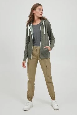 OXMO Sweatvesten Sweatvest Dames Groen Gemêleerd -Oxmo Winkel a49b96f6b768318e84dee243e577c1e8