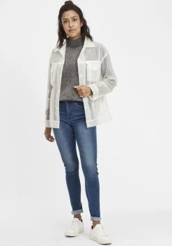 OXMO Fijngebreide Truien Trui Estella Dames Grijs -Oxmo Winkel a4bd5509b6d2b9c26c21073f2c9e37fc