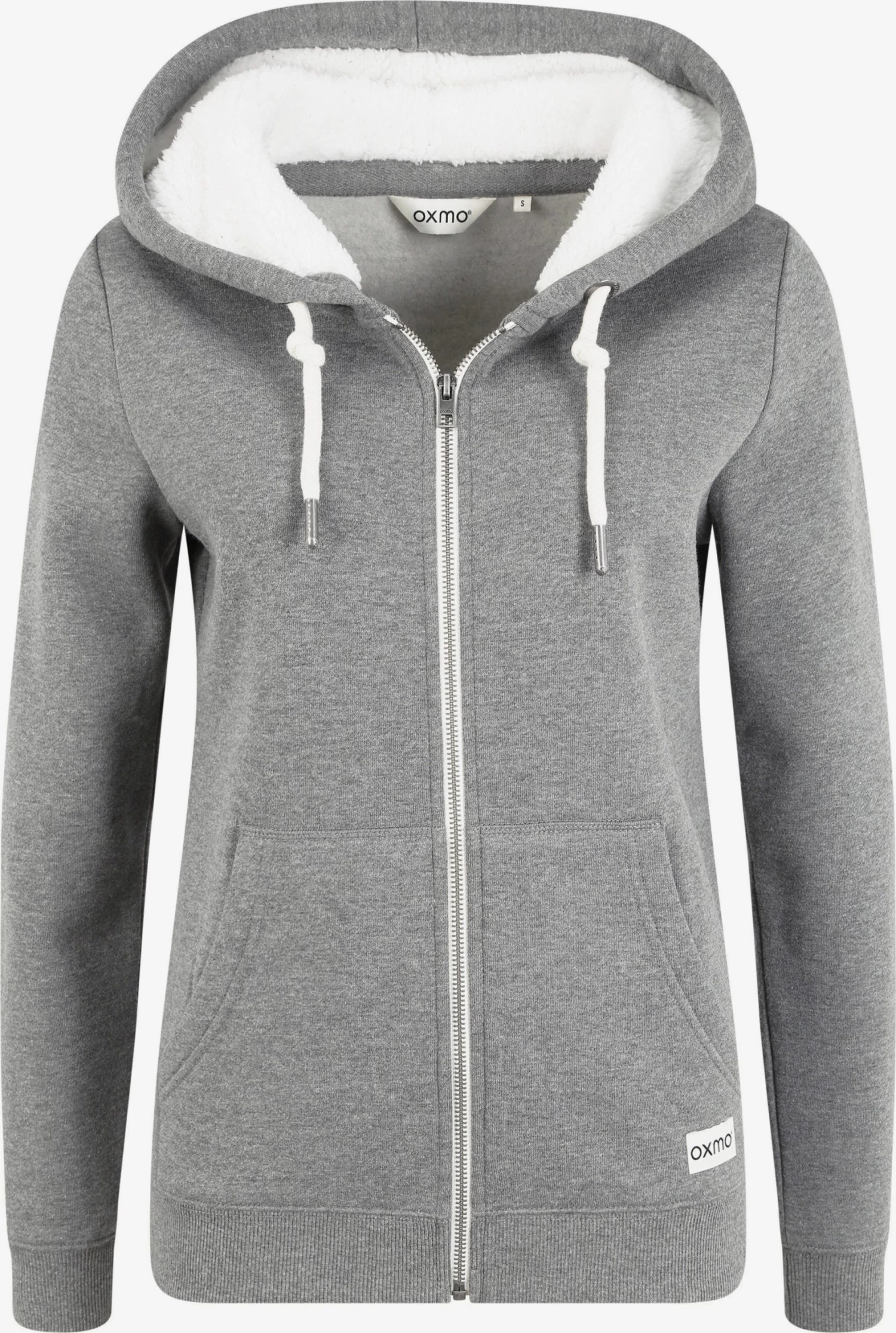 OXMO Sweatvesten Sweatvest Binja Dames Grijs / Grijs Gemêleerd 3 OXMO Sweatvesten Sweatvest Binja Dames Grijs / Grijs Gemêleerd