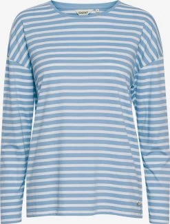 OXMO Longsleeves Shirt Stefka Dames Blauw