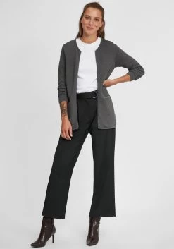 OXMO Vesten Gebreid Vest Hilda Dames Grijs -Oxmo Winkel a6f4b0ac5adb195bb5709d9544c27001