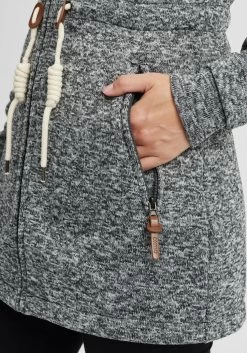 OXMO Sweatvesten Sweatvest Thora Dames Grijs -Oxmo Winkel ab08bd97d1e3e6a6100c59cfd805a9ec