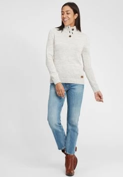 OXMO Coltruien Trui Dames Grijs -Oxmo Winkel abaf6f294cf75d8200c22046f86db0f5