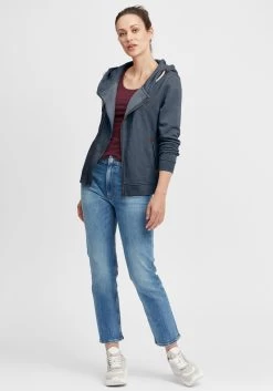 OXMO Sweatvesten Sweatvest Vicky Dames Blauw / Donkerblauw -Oxmo Winkel acb4337aa4942fd7fd074e8e8642f812