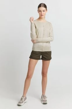 OXMO Vesten Gebreid Vest Hlin Dames Lichtgrijs -Oxmo Winkel ad298261de6f43d08f62f9c0ed0b14ff