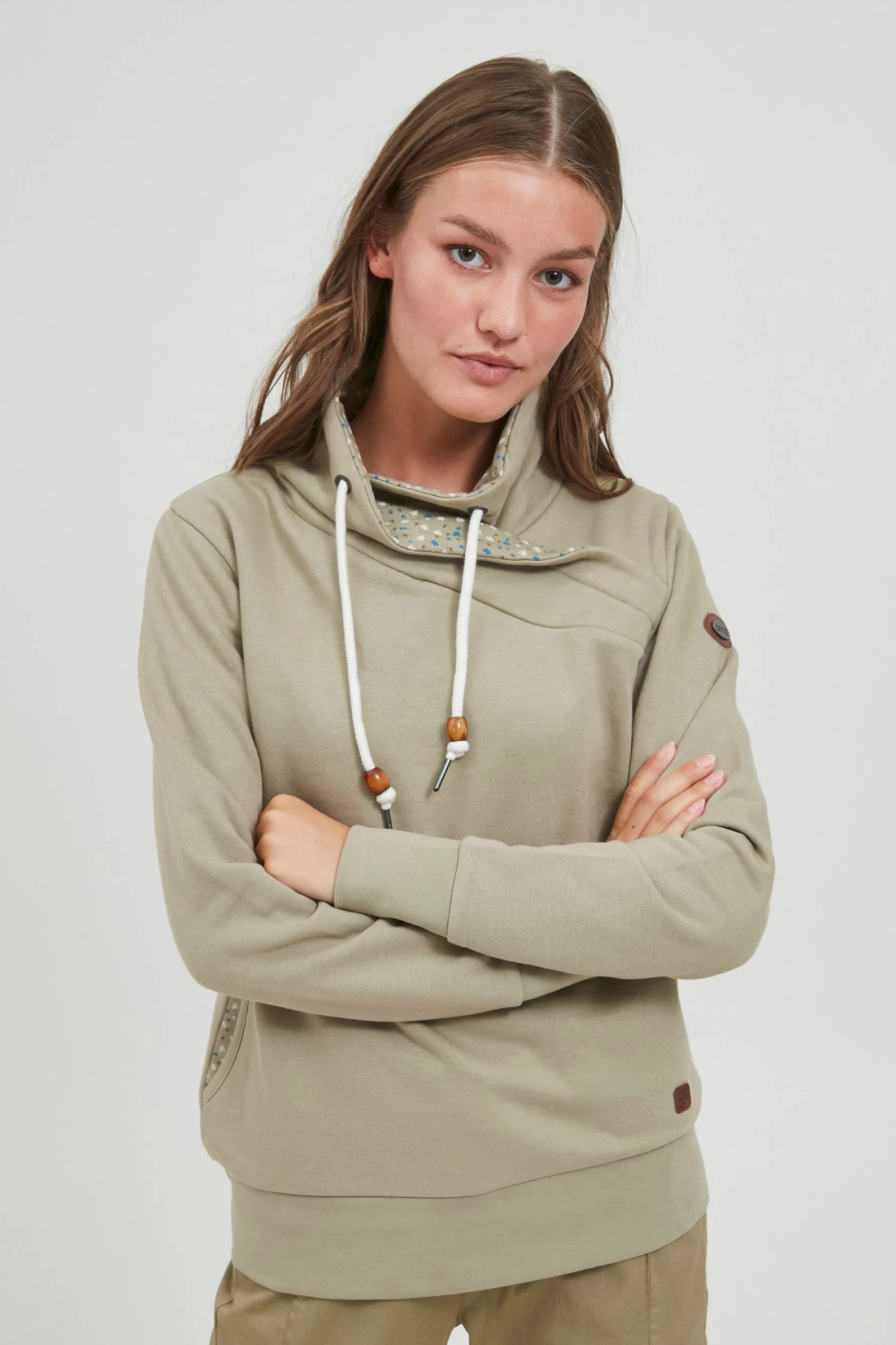 OXMO Coltruien Trui UDINE Dames Groen 4 OXMO Coltruien Trui UDINE Dames Groen - Afbeelding 2