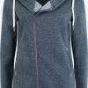 OXMO Sweatvesten Sweatvest Vicky Zip Hood Long Dames Blauw