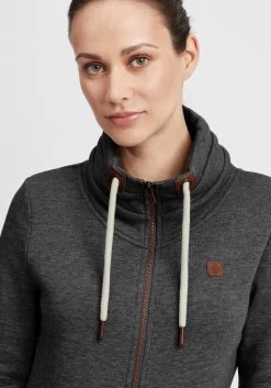 OXMO Sweatvesten Sweatvest Vicky Dames Grijs -Oxmo Winkel b062b4f7a57a192d17fcdae598d4c7fb