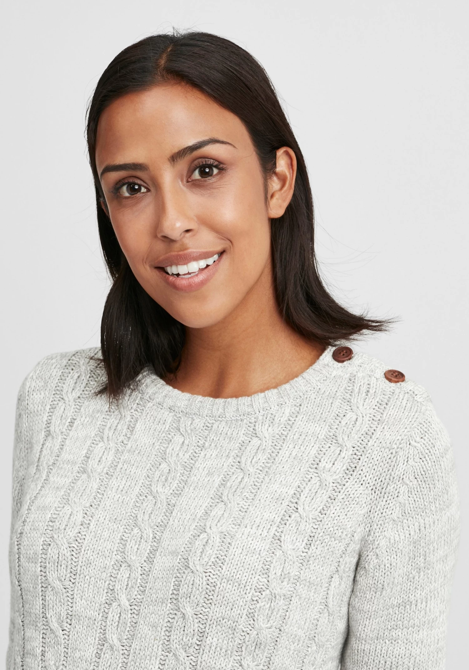 OXMO Basic Truien Trui Phia Dames Grijs 7 OXMO Basic Truien Trui Phia Dames Grijs - Afbeelding 5