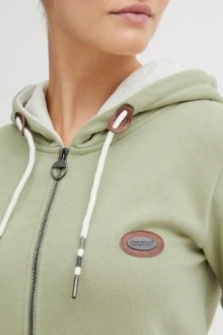 OXMO Sweatvesten Sweatvest Kate Dames Lichtgroen -Oxmo Winkel b1637bfe8250bb0b57a4cf68a9026719