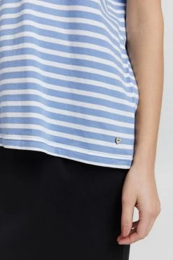 OXMO T-shirts Shirt Steffi Dames Blauw -Oxmo Winkel b28bb8c95dc407777f00a2c7296a3459