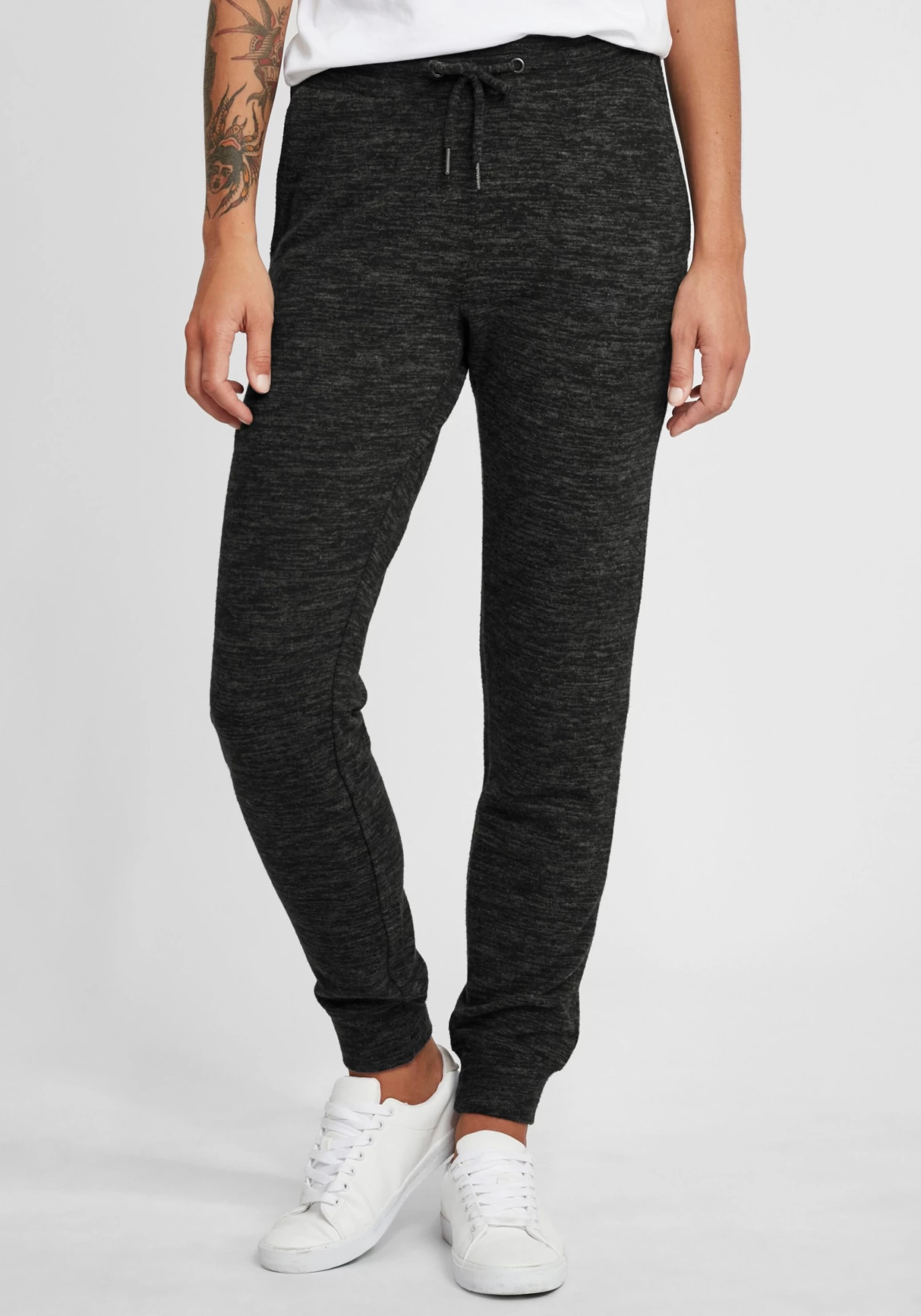 OXMO Sweatpants Loosefit Broek BENITA Dames Grijs Gemêleerd 4 OXMO Sweatpants Loosefit Broek BENITA Dames Grijs Gemêleerd - Afbeelding 2