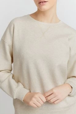 OXMO Sweatshirts Sweatshirt Holma Dames Beige Gemêleerd -Oxmo Winkel b3077f4bd0b9cd8e3d55c847baa872f9