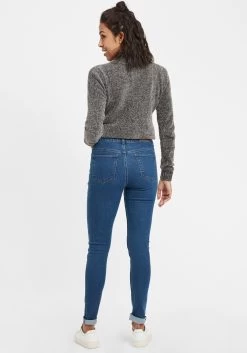 OXMO Jeans Skinny Jeans Lenna Dames Blauw -Oxmo Winkel b3086f821ed8f9e945b462e012ddba30