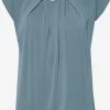 OXMO Blouse Tops Blouse Dames Blauw -Oxmo Winkel b310466984208464a6918ab2367b8a1a