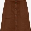 OXMO Mini Rokken Rok June Dames Bruin -Oxmo Winkel b34f80685b1f5533441c610330d59a93
