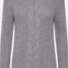 OXMO Fijngebreide Truien Trui Natasja Dames Grijs Gemêleerd
