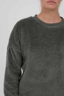 OXMO Truien Trui ANNICA Dames Grijs -Oxmo Winkel b5636352c4d44478694dc6ab691b3e34