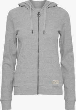 OXMO Sweatvesten Sweatvest Lova Dames Lichtgrijs