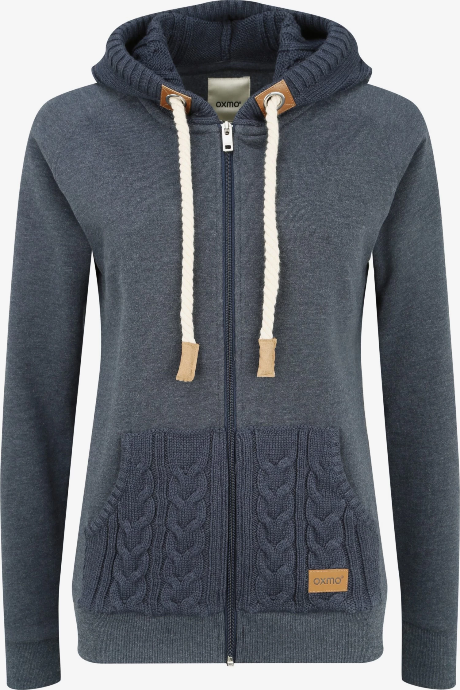 OXMO Sweatvesten Sweatvest Matilda Dames Blauw 3 OXMO Sweatvesten Sweatvest Matilda Dames Blauw