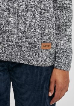 OXMO Fijngebreide Truien Trui Phia Dames Blauw -Oxmo Winkel b772cc832b8031ad9d90ea7127dc6f9b