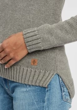 OXMO Coltruien Trui Pia Dames Grijs / Lichtgrijs -Oxmo Winkel b869202694faf337673ec17534805d2d