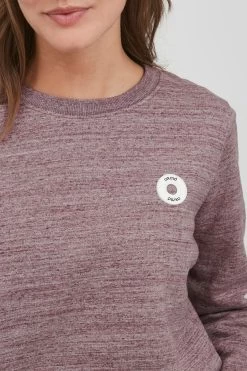 OXMO Sweatshirts Sweatshirt Hella Dames Bruin Gemêleerd -Oxmo Winkel b8a036fb0afe510ac0acc050013d6ed9