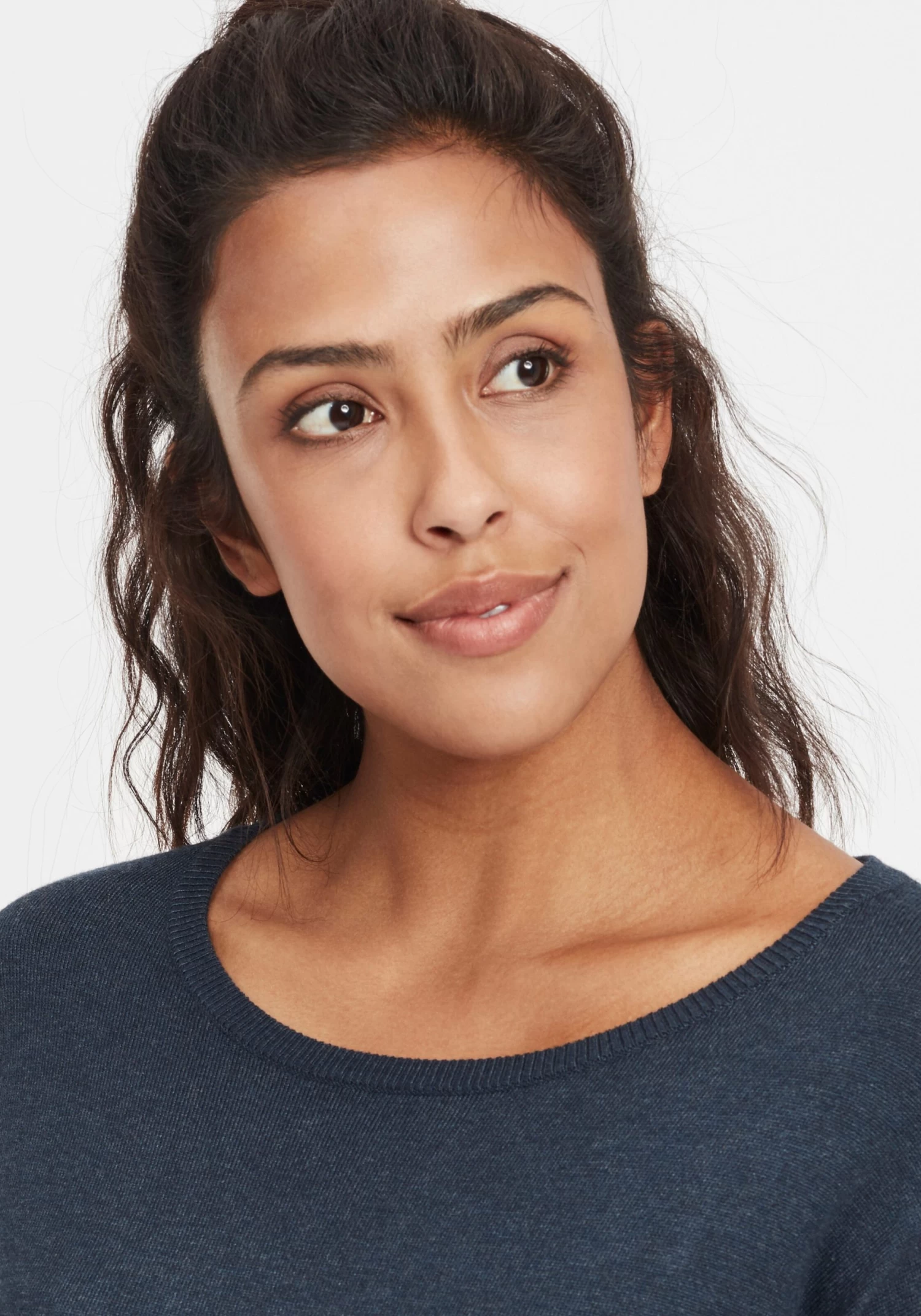 OXMO Mini Jurken Jurk Ella Dames Blauw 7 OXMO Mini Jurken Jurk Ella Dames Blauw - Afbeelding 5