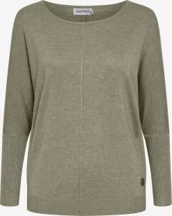 OXMO Truien Trui Herdis Dames Donkergroen