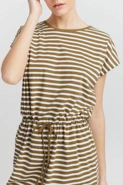 OXMO Mini Jurken Jurk Stilla Dames Bruin -Oxmo Winkel bbd4ffb38412be7135b918476b137f00