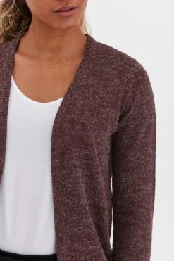 OXMO Vesten Gebreid Vest NENA Dames Wijnrood -Oxmo Winkel bc1938526c58bc15c29bb7440cdf541a