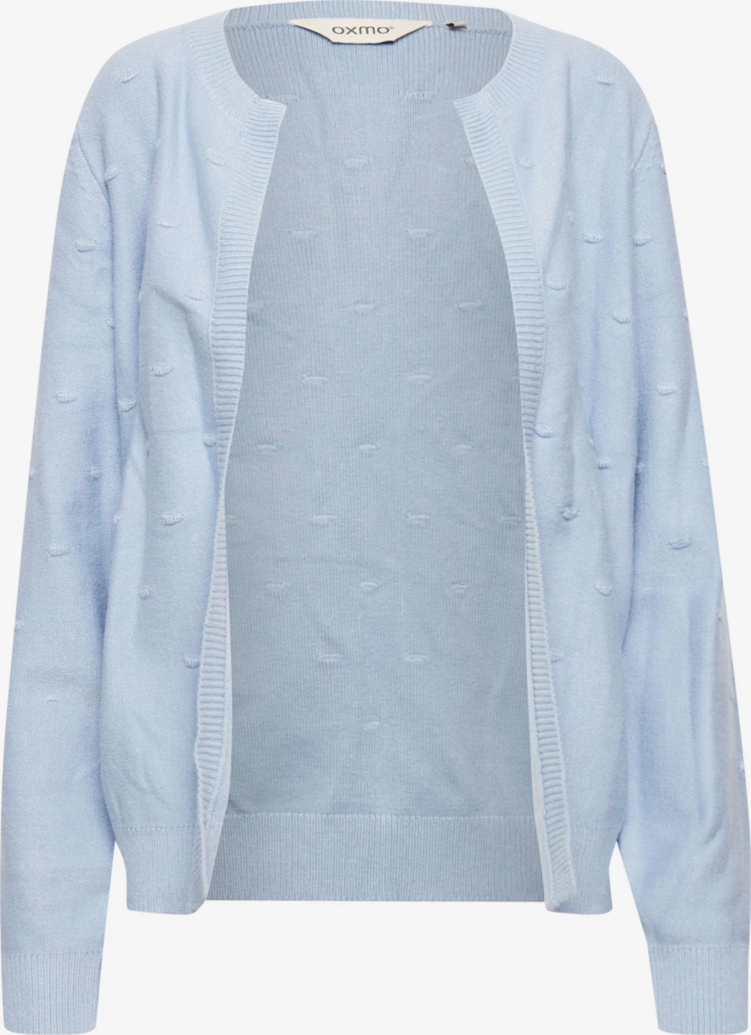 OXMO Vesten Gebreid Vest Kalotta Dames Lichtblauw 3 OXMO Vesten Gebreid Vest Kalotta Dames Lichtblauw